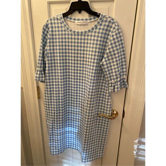 Sonnet James Lottie play dress blue and white gingham EXTRA LARGE - Picture 2 of 6